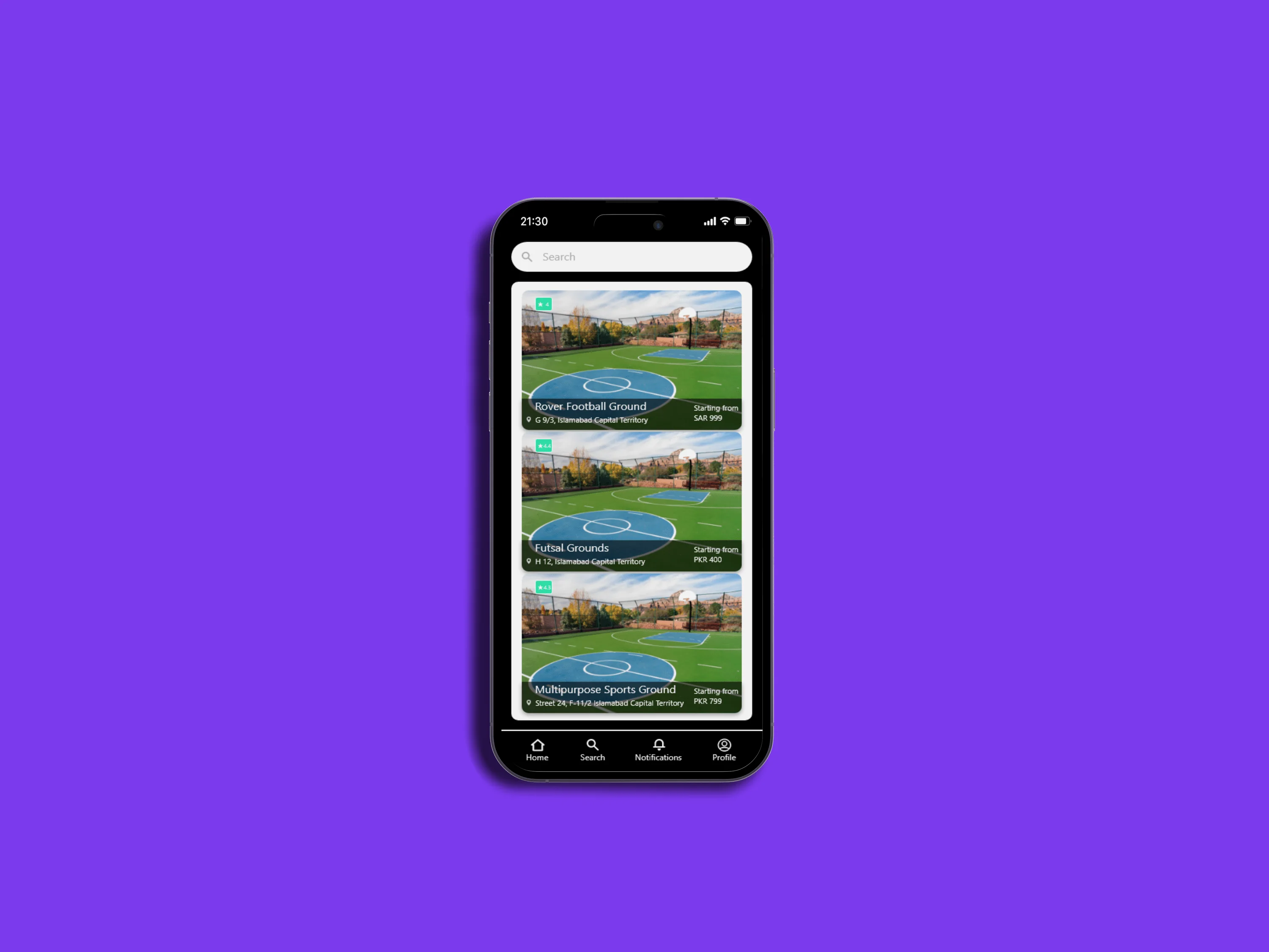 TikiTaka — detail from the published product interface